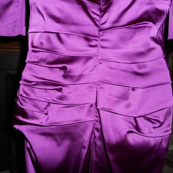 NWT purple Suzi Chin Dress, size 6 - Picture 7 of 8